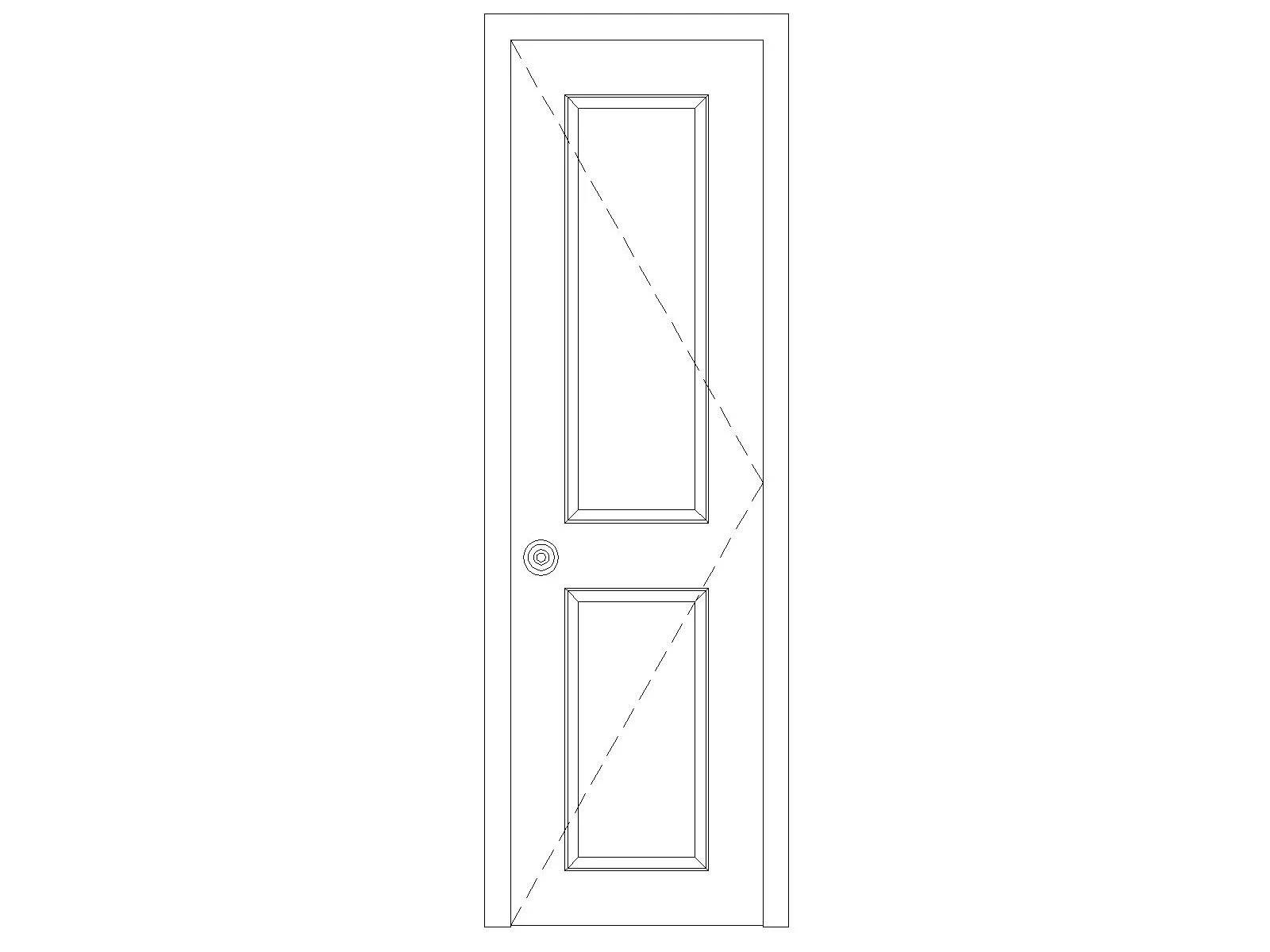 Dynamic Door Elevation Cad Block